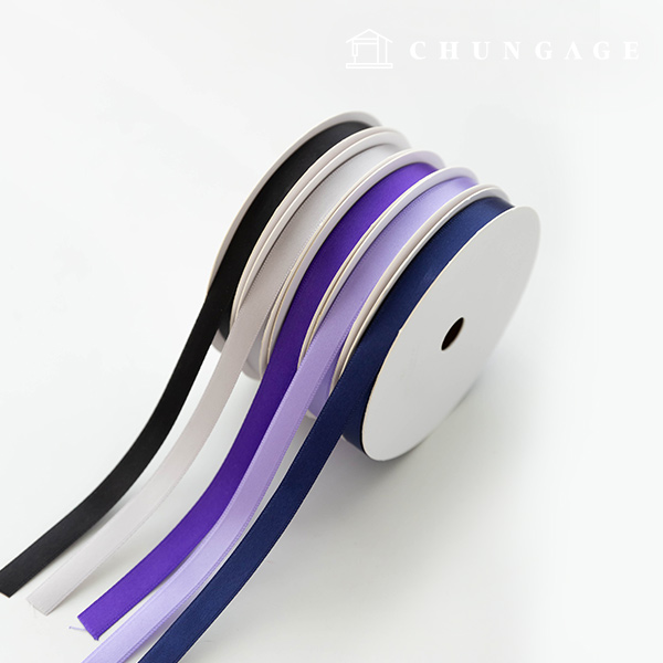Satin Ribbon Packaging Ribbon Tape String Ribbon Craft 10mm Purple 5 types