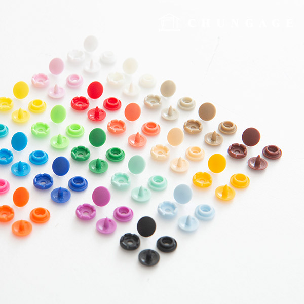 Snap Button Plastic T Button Snap Button T Button Round 9mm 23 Types