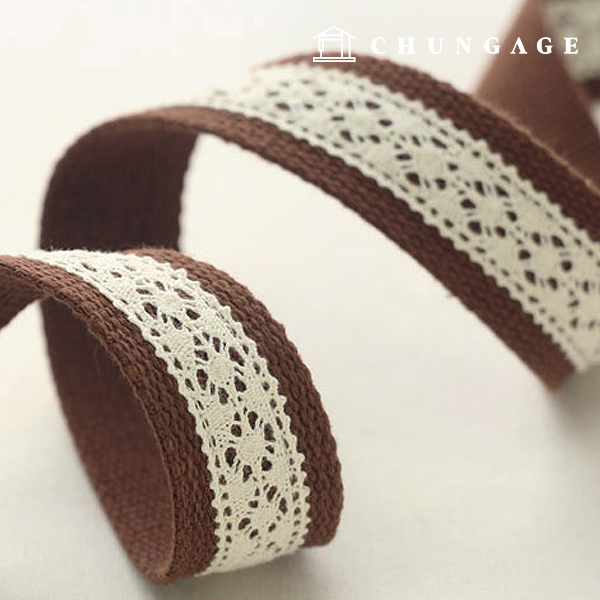 Waving strap Lace webbing strap combination handle Brown 62722