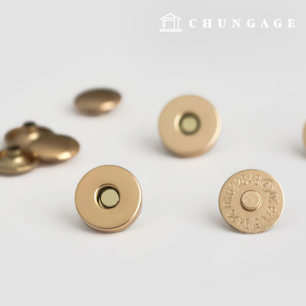 Magnetic Button Rivet Button 14mm Gold 57032