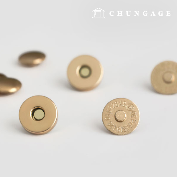 Magnetic Button Rivet Button 18mm Gold 57031