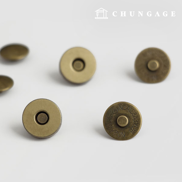 Magnetic button riveted button 18mm anti-gold 57031
