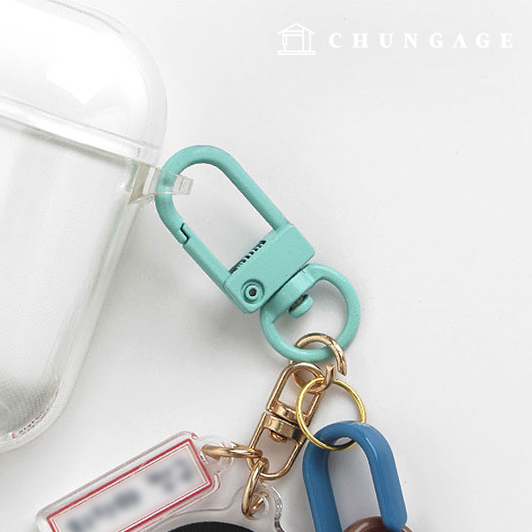 Dring D ring colored oring connection dog ring key ring macaron key ring 9mm Mint 56047