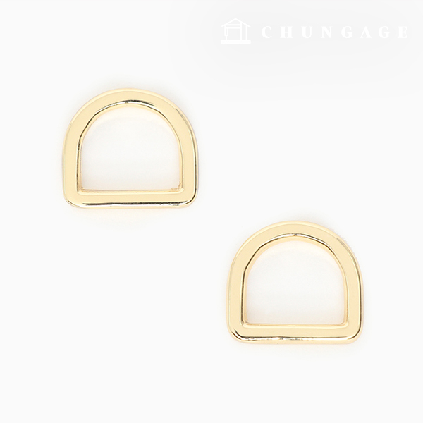 Dring bag accessories bag strap connector flat modern Gold 13mm 47468