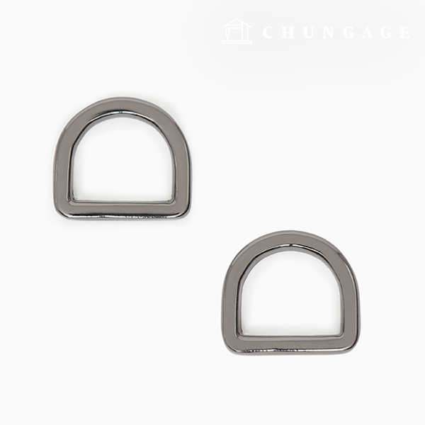 Dring bag accessories bag strap connector flat modern metal gray 13mm 47468