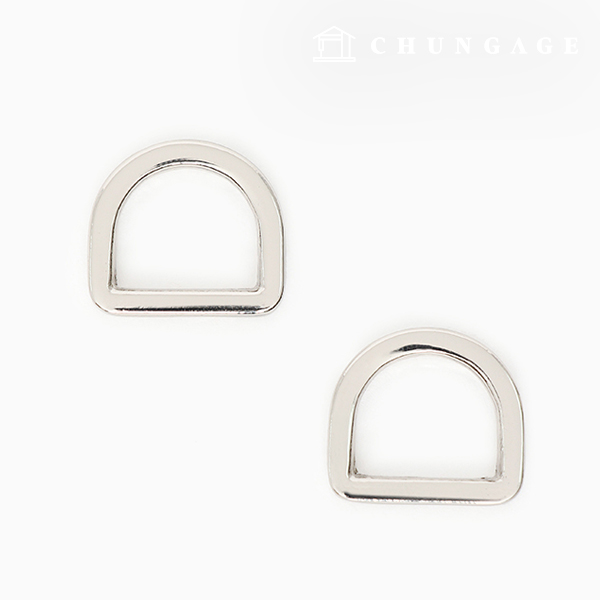 Dring Bag Accessories Bag Strap Connector Flat Modern Silver 13mm 47468