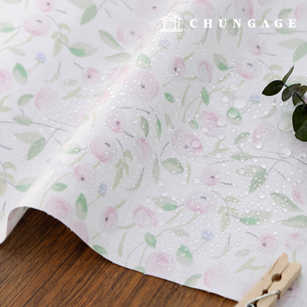 1yard Waterproof Cloth Laminate Non-toxic TPU Waterproof Fabric Merimi Flower Floral Pattern