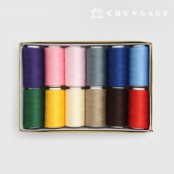 Sewing thread sewing machine thread 40 count 2 set small sewing thread 12 colors thread set Bestie 57411