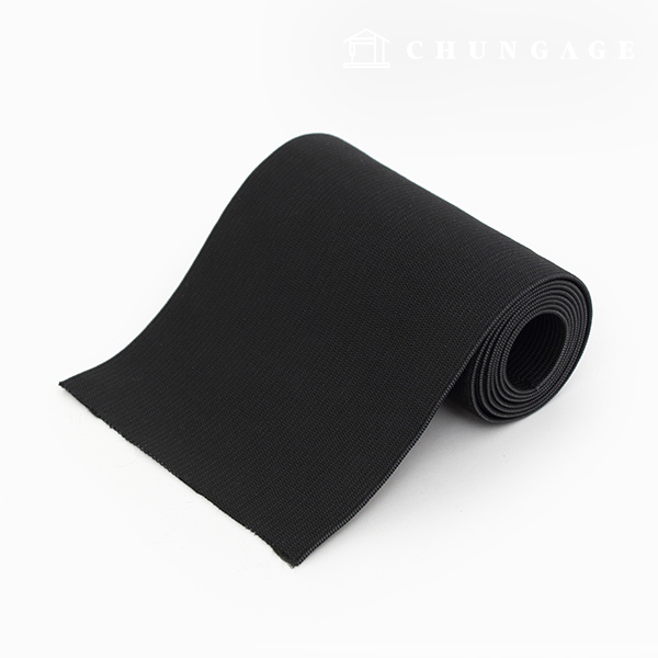 Pants Elastic Waist Elastic Band 10cm Elastic Elastic Band Basic Black 77330