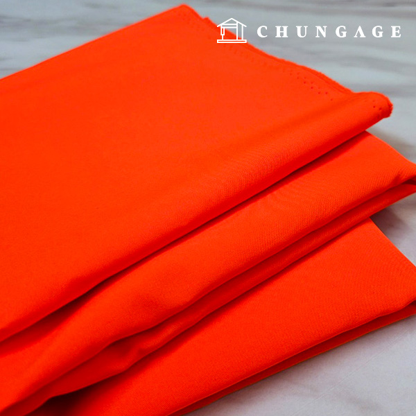 Poly Fabric Washing Plain Fabric Wide Width Fluorescent Tokt Orange