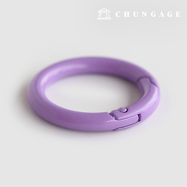 Color Oring Open Type ColorOring Color Key Ring Key Ring Key Ring subsidiary materials 25mm Vivid Lavender 55484