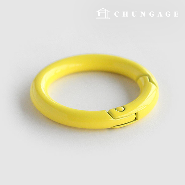 ColorOring open type ColorOring Color key ring key ring key ring subsidiary materials 25mm vivid Yellow 55484