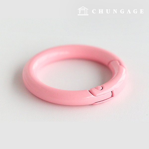 Color Oring Open Type ColorOring Color Key Ring Key Ring Key Ring subsidiary materials 25mm Vivid Pink 55484