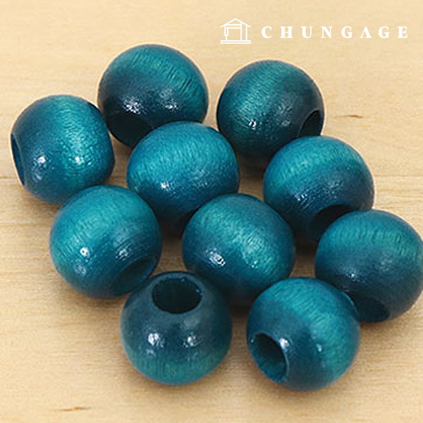 Macrame Material Wood Beads Wood Beads Selvier 13mm Mint Blue 61738