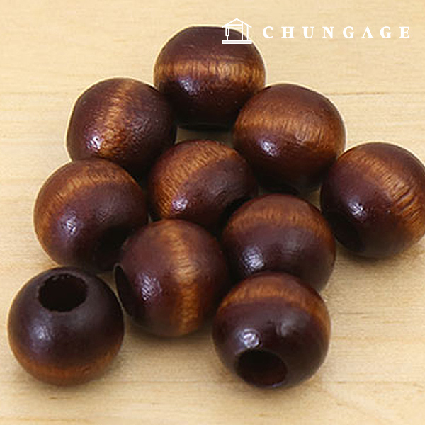 Macrame Material Wood Beads Wood Beads Selvier 13mm Brown 61738