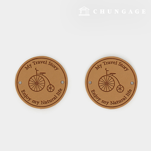 Leather Label Vintage Soft Circle Her Bicycle 32538