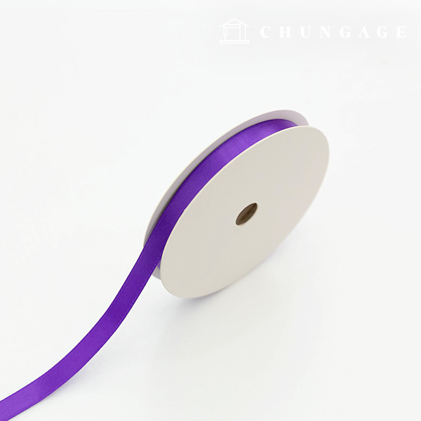 Satin Ribbon 20 roll Packaging Ribbon Tape String Ribbon Craft 10mm Purple