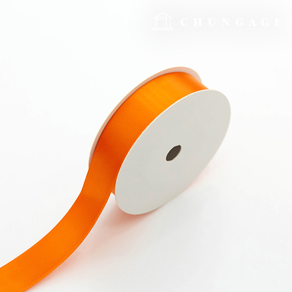 Satin Ribbon 20 roll Packaging Ribbon Tape String Ribbon Craft 25mm Orange