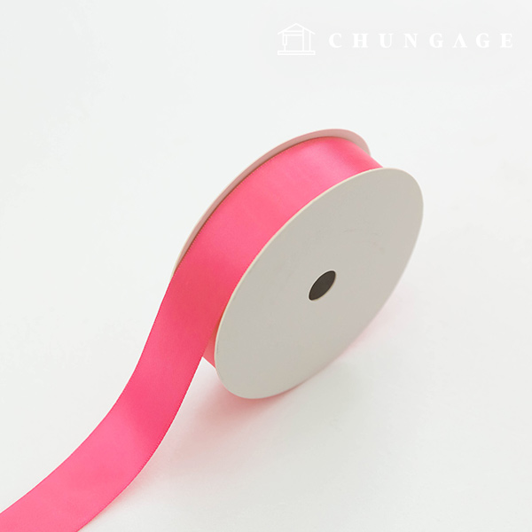 Satin Ribbon 20 roll Packaging Ribbon Tape String Ribbon Craft 25mm Pink