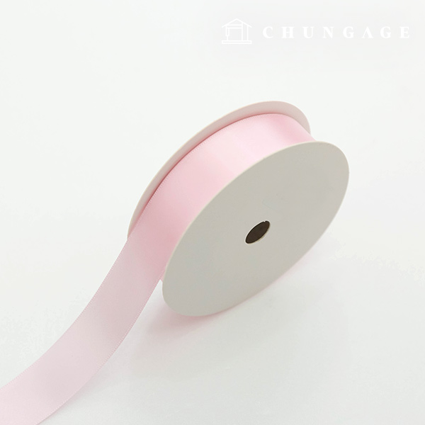 Satin Ribbon 20 roll Packaging Ribbon Tape String Ribbon Craft 25mm Light pink