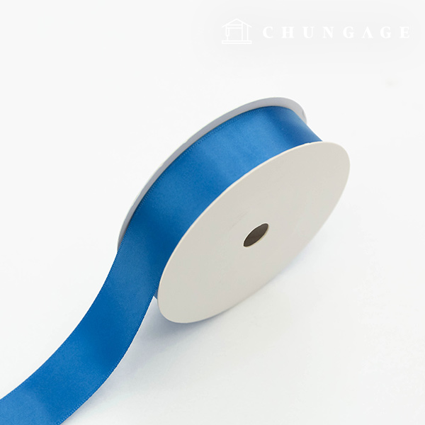 Satin Ribbon 20 roll Packaging Ribbon Tape String Ribbon Craft 25mm Blue