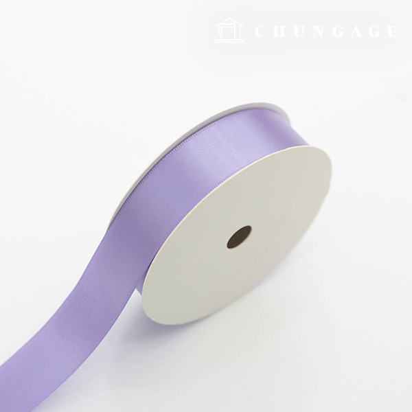Satin Ribbon 20 roll Packaging Ribbon Tape String Ribbon Craft 25mm Light Purple