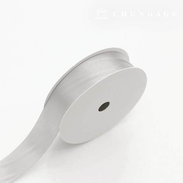 Satin Ribbon 20 roll Packaging Ribbon Tape String Ribbon Craft 25mm Gray