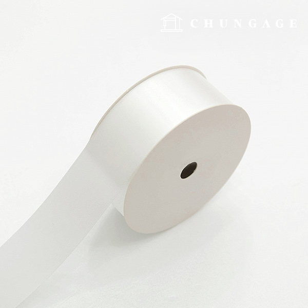 Satin Ribbon 20 roll Packaging Ribbon Tape String Ribbon Craft 40mm White