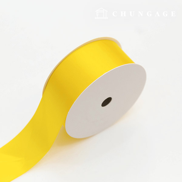 Satin Ribbon 20 roll Packaging Ribbon Tape String Ribbon Craft 40mm Yellow