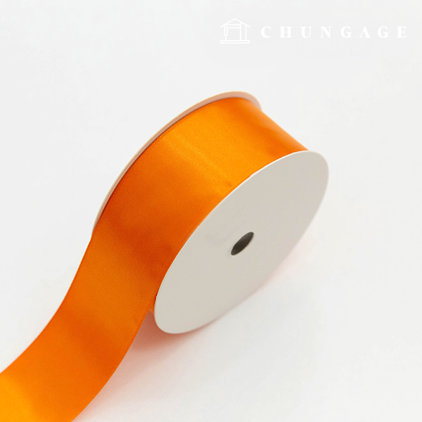 Satin Ribbon 20 roll Packaging Ribbon Tape String Ribbon Craft 40mm Orange