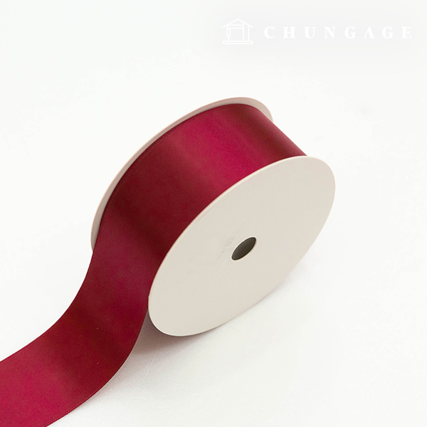 Satin Ribbon 20 roll Packaging Ribbon Tape String Ribbon Craft 40mm Wine