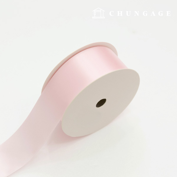 Satin Ribbon 20 roll Packaging Ribbon Tape String Ribbon Craft 40mm Light pink