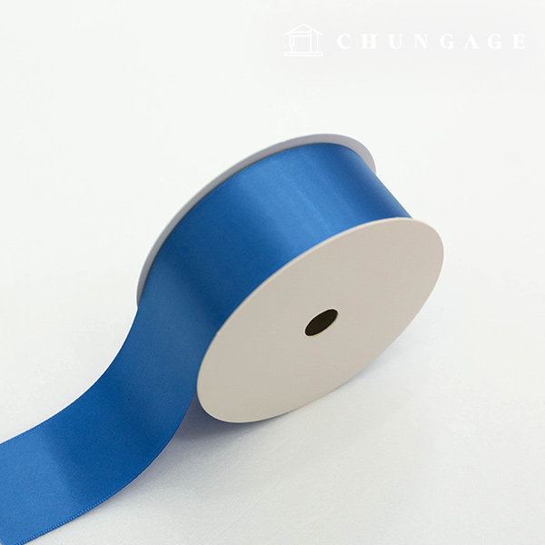 Satin Ribbon 20 roll Packaging Ribbon Tape String Ribbon Craft 40mm Blue