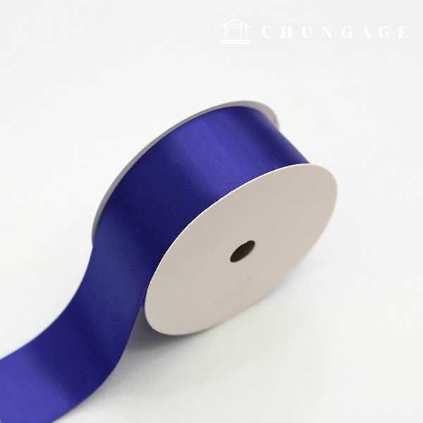 Satin Ribbon 20 roll Packaging Ribbon Tape String Ribbon Craft 40mm Deep Blue