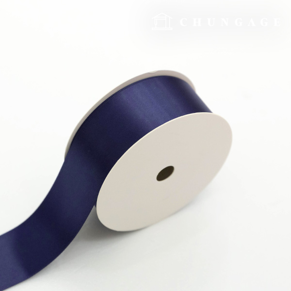 Satin Ribbon 20 roll Packaging Ribbon Tape String Ribbon Craft 40mm Navy