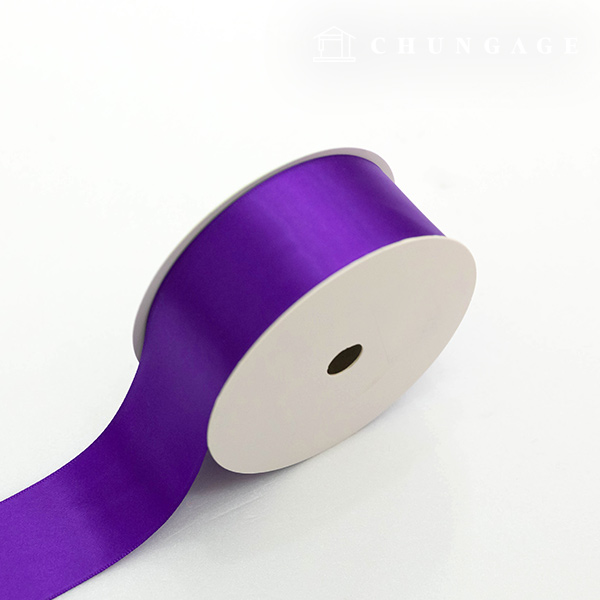 Satin Ribbon 20 roll Packaging Ribbon Tape String Ribbon Craft 40mm Purple