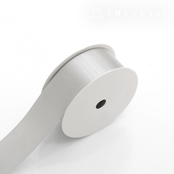Satin Ribbon 20 roll Packaging Ribbon Tape String Ribbon Craft 40mm Gray