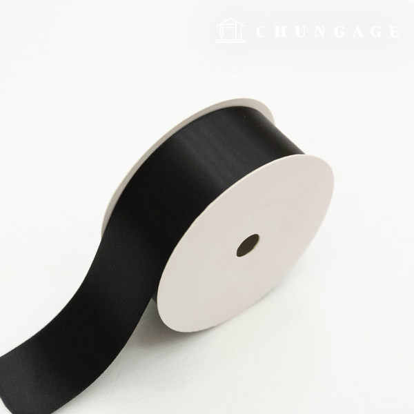 Satin Ribbon 20 roll Packaging Ribbon Tape String Ribbon Craft 40mm Black