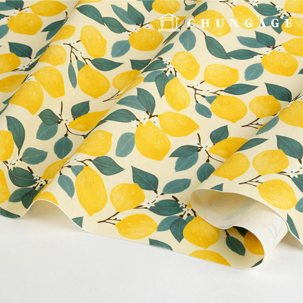 Oxford fabric cotton 20 count eco-friendly DTP Wide Width Humming Lemon Tree MOX1038