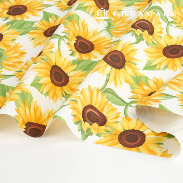 Oxford fabric cotton 20 count eco-friendly DTP Wide Width romantic sunflower MOXJP1203