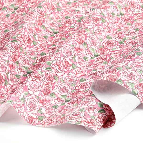 Oxford fabric cotton 20 count eco-friendly DTP Wide Width Born to Be Rose Red MOX1387