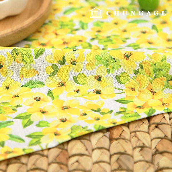 Linen Fabric Cotton Linen 11 count Eco-friendly E-DTP Cotton Linen Wide Width Rape Blossom MLYS1563