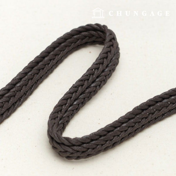 Waving Strap Bag Strap Webbing Strap Oshidori 18mm Twist Dark Brown 65553