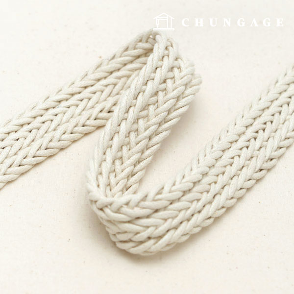 Waving strap, bag strap, webbing strap, Oshidori 28mm twist, Ivory 65552