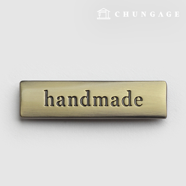 Metal Label Metal Classic Handmade Satin Antique Gold 39387