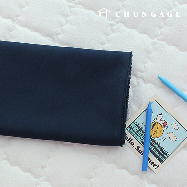 Poly Fabric Cathion Poly Span Plain Fabric Wide Width Good Navy