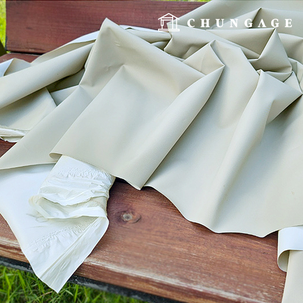 Waterproof Fabric Laminate Span Plain Fabric Wide Width Gray Beige