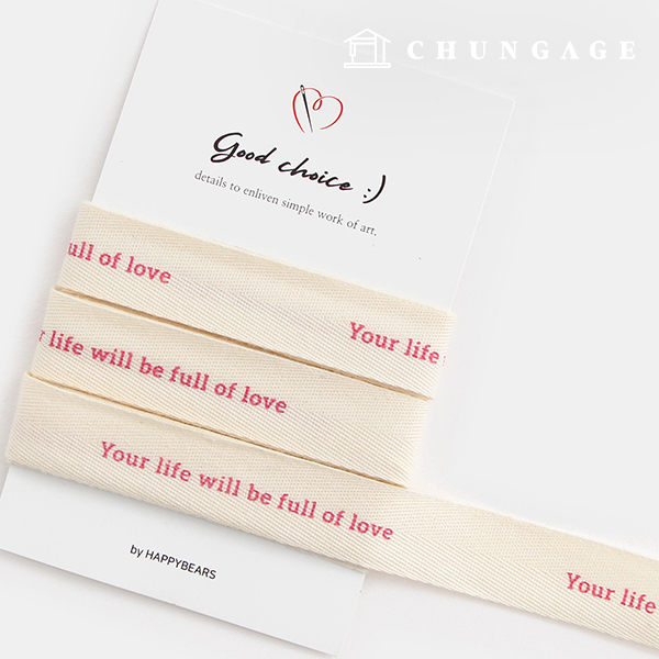 Lettering Tape Full of Love Decorative Tape 13mm 49649