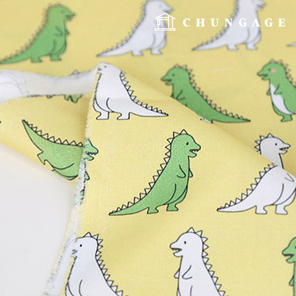 Eco-friendly antibacterial and anti-inflammatory fabric E-DTP cotton 20 count Tyrannosaurus