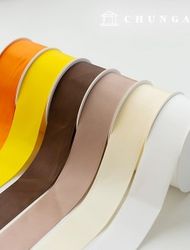 Industrial Ribbon Packaging Ribbon Tape String Ribbon Craft 40mm Brown Yellow 6 Types 1yard